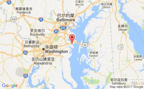 加拿大海运港口安纳波利斯annapolis港口地图