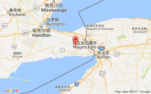 加拿大海运港口威兰welland,on港口地图