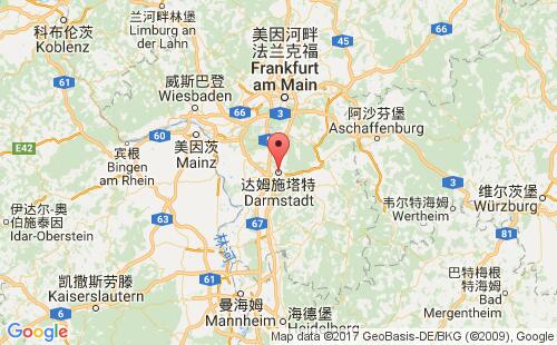德国港口达姆施塔特darmstadt港口地图