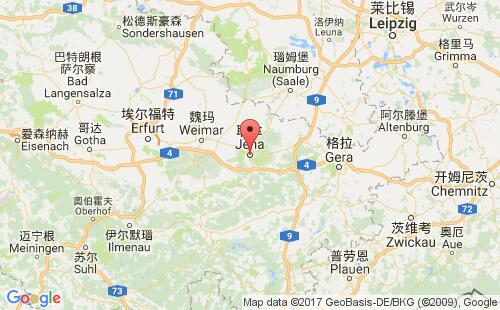 德国港口耶拿jena港口地图