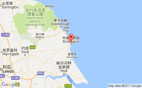 英国港口布里德灵顿bridlington港口地图
