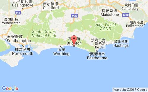 英国港口布赖顿brighton港口地图