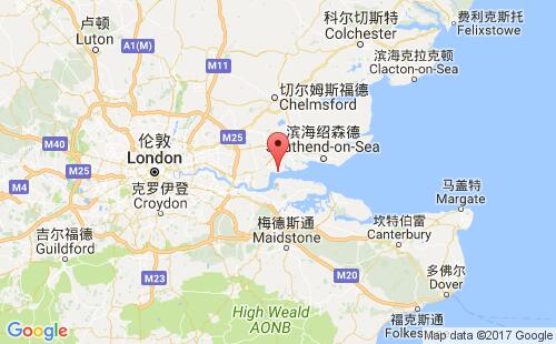 英国港口伦敦门户港london gateway port港口地图