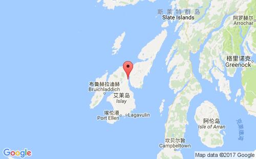 英国港口波塔斯凯格port askaig港口地图