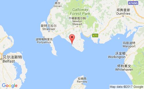 英国港口威廉港port william港口地图
