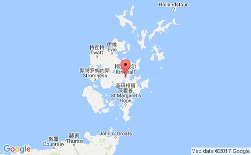 英国港口斯卡帕伯勒scapa flow港口地图