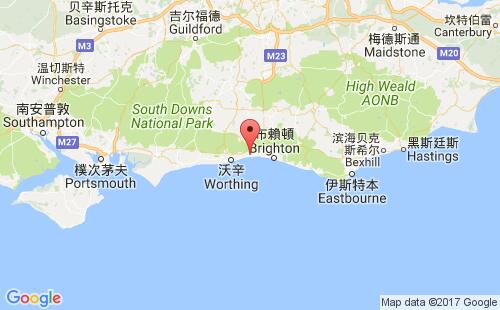 英国港口肖勒姆shoreham港口地图