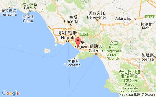 意大利港口托雷安农齐亚塔torre annunziata港口地图