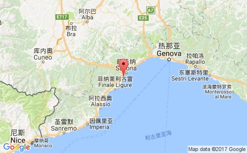 意大利港口瓦多利古雷vado ligure港口地图