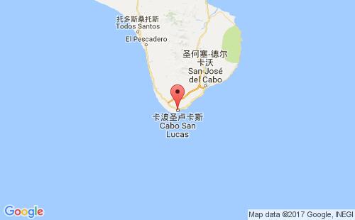 墨西哥海运港口波圣卢卡斯cabo san lucas港口地图