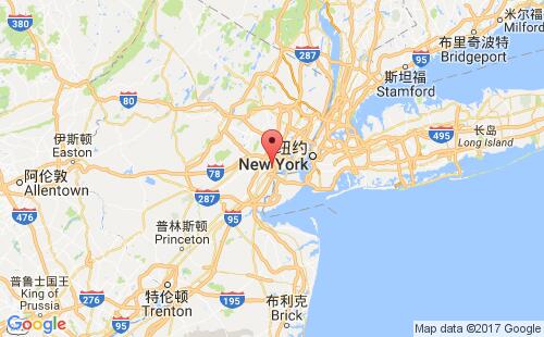美国海运港口伊丽莎白-新泽西elizabeth,nj港口地图