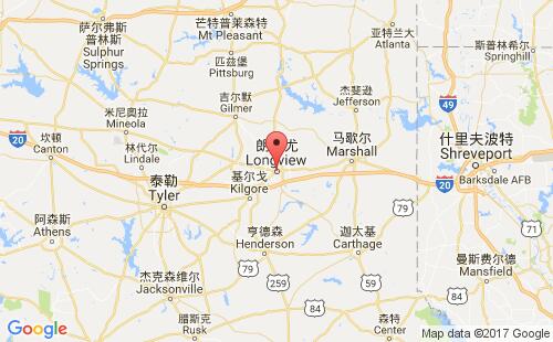 美国海运港口隆维尤longivew港口地图